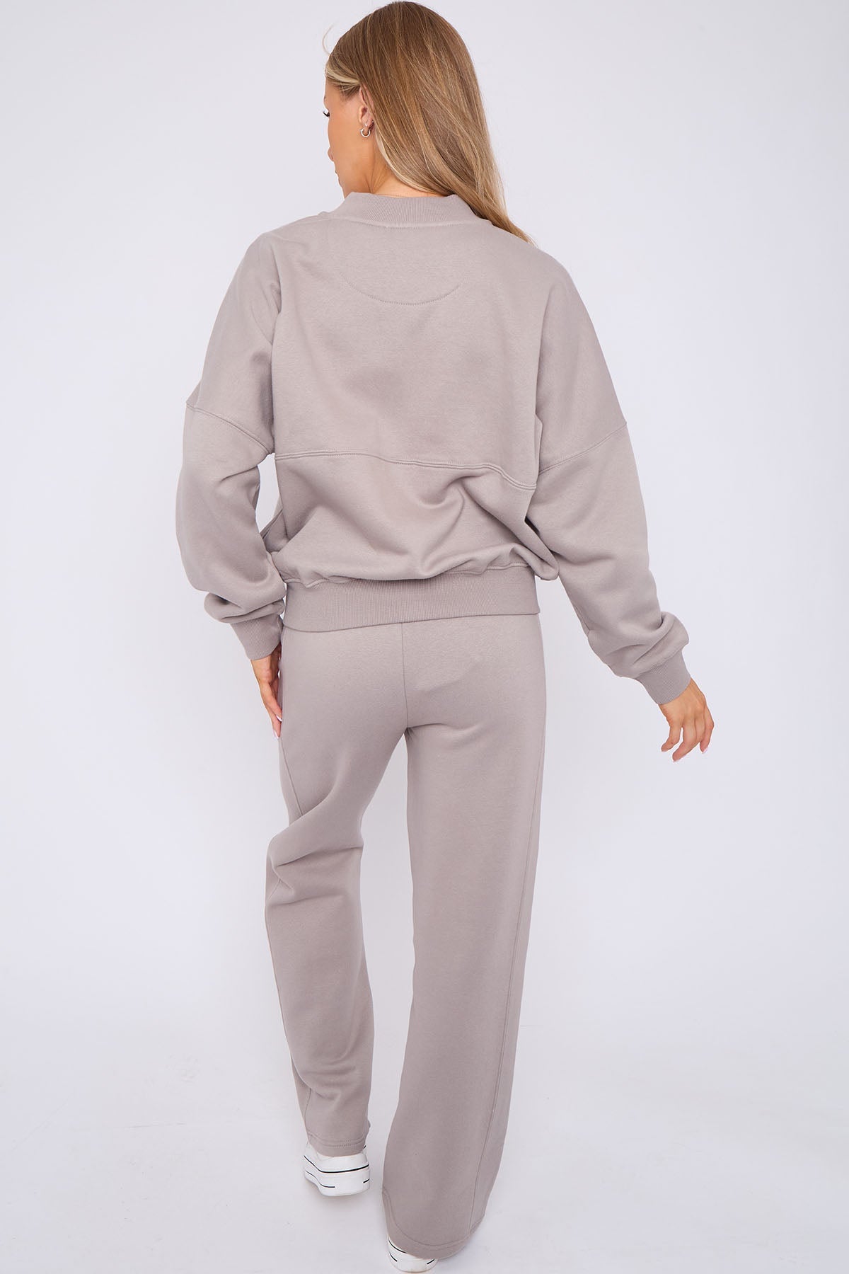 Oversized Bomber Style Fleece Zipper Co-ord 🇬🇧
