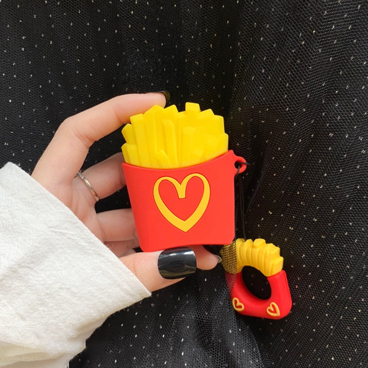 Wireless Earphones Shockproof Chips Popcorn Silicone Protective Case for Apple AirPods 1 / 2 (Chips), Chips, Popcorn 🇨🇳