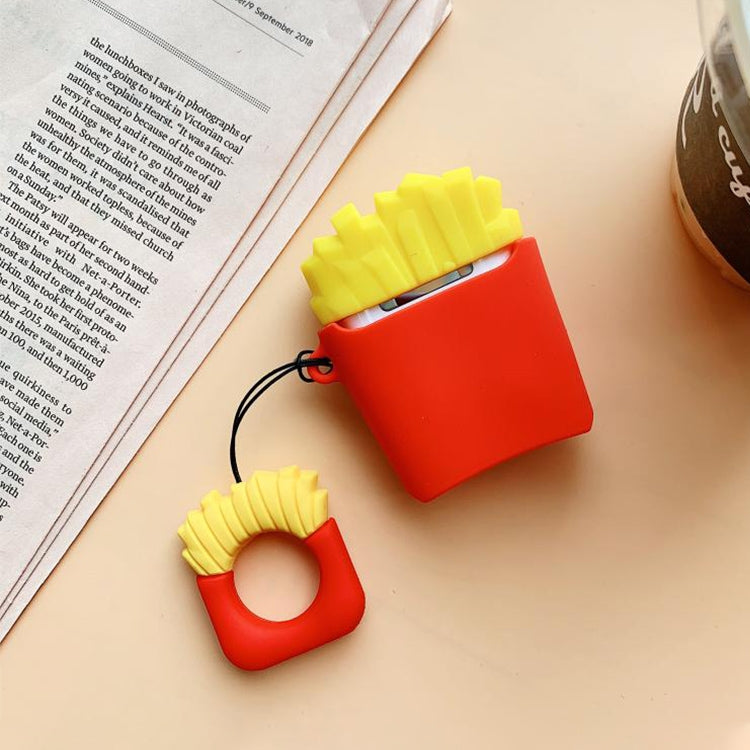 Wireless Earphones Shockproof Chips Popcorn Silicone Protective Case for Apple AirPods 1 / 2 (Chips), Chips, Popcorn 🇨🇳