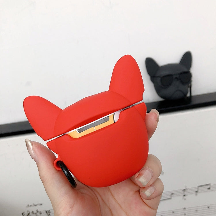Silicone Cartoon Cute Bulldog Shape Earphones Shockproof Protective Case for Apple AirPods 1 / 2, IP6D5447A, IP6D5447B, IP6D5447C, IP6D5447D 🇨🇳