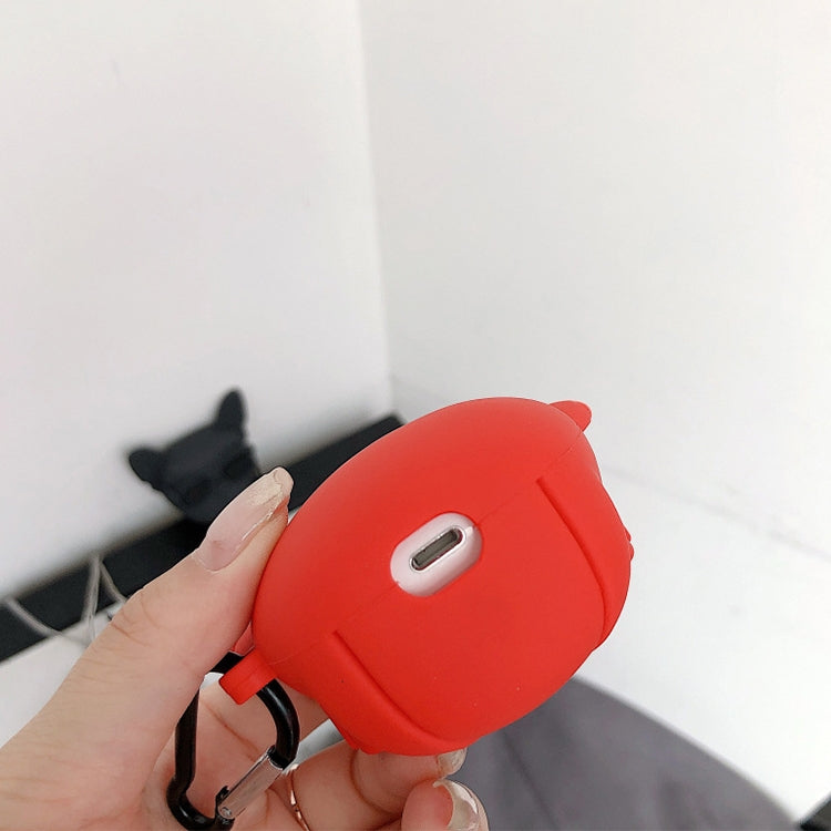 Silicone Cartoon Cute Bulldog Shape Earphones Shockproof Protective Case for Apple AirPods 1 / 2, IP6D5447A, IP6D5447B, IP6D5447C, IP6D5447D 🇨🇳