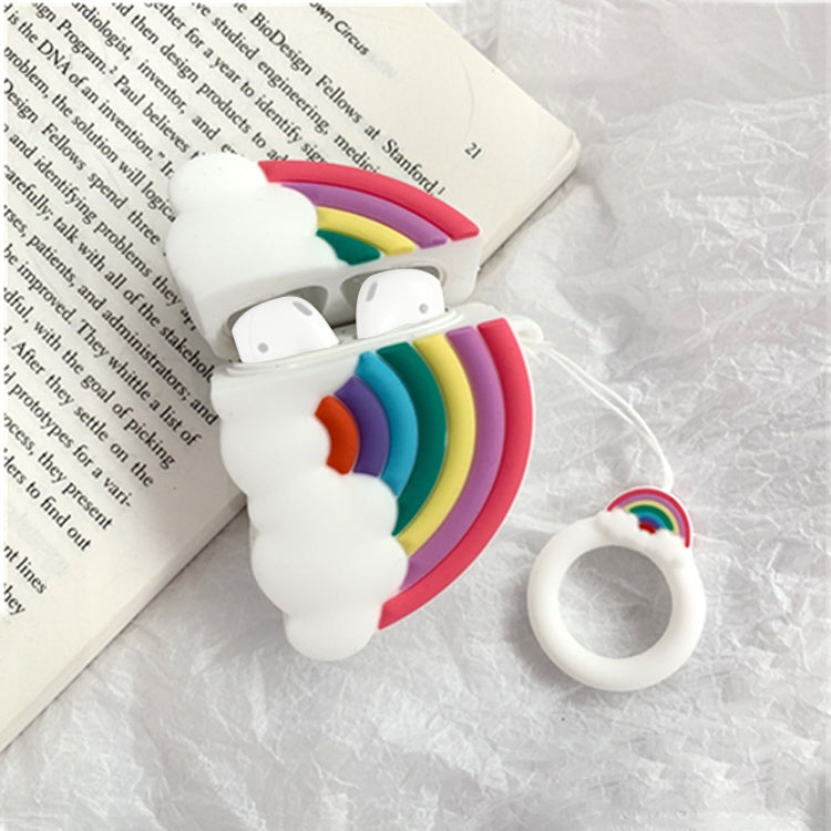 Wireless Earphones Shockproof Multicolor Rainbow Silicone Protective Case for Apple AirPods 1/2 🇨🇳
