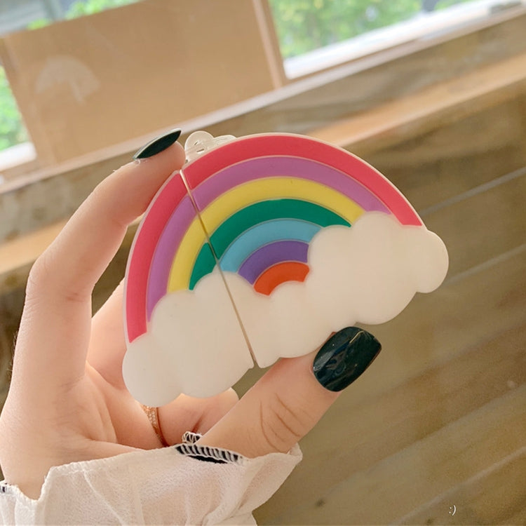 Wireless Earphones Shockproof Multicolor Rainbow Silicone Protective Case for Apple AirPods 1/2 🇨🇳