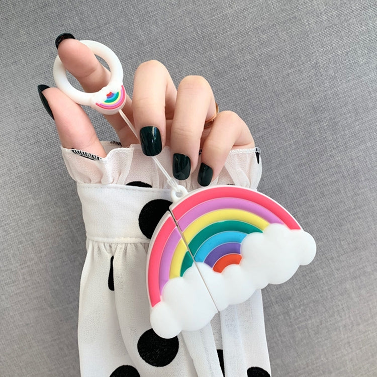 Wireless Earphones Shockproof Multicolor Rainbow Silicone Protective Case for Apple AirPods 1/2 🇨🇳