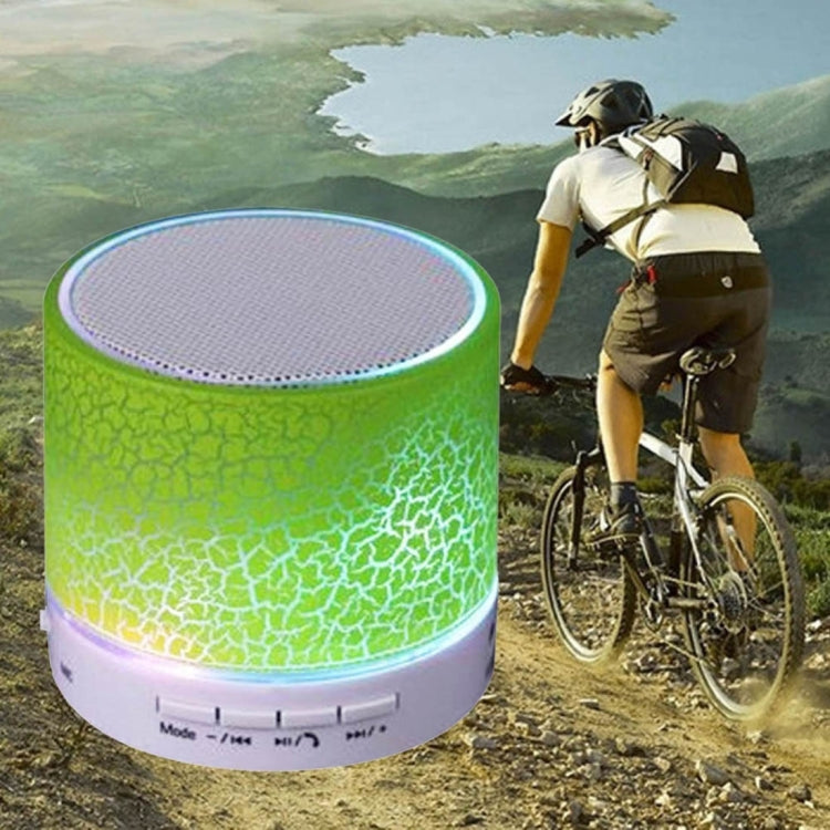 A9 Mini Portable Glare Crack Bluetooth Stereo Speaker with LED Light, Built-in MIC, Support Hands-free Calls & TF Card 🇨🇳