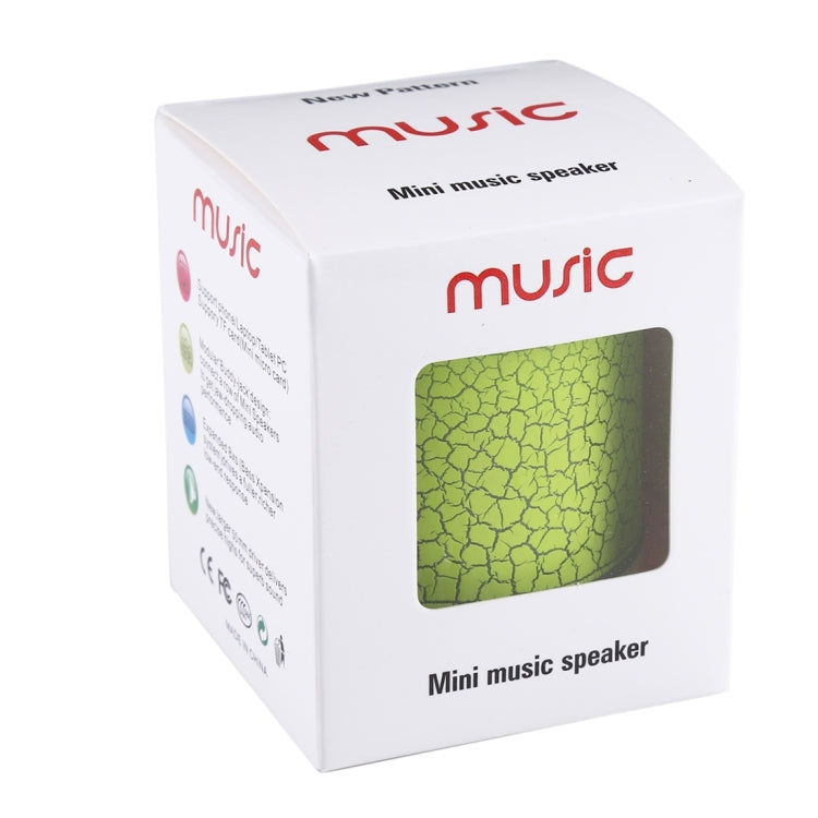 A9 Mini Portable Glare Crack Bluetooth Stereo Speaker with LED Light, Built-in MIC, Support Hands-free Calls & TF Card 🇨🇳