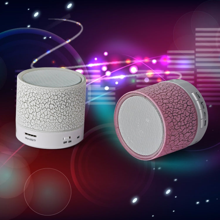 A9 Mini Portable Glare Crack Bluetooth Stereo Speaker with LED Light, Built-in MIC, Support Hands-free Calls & TF Card 🇨🇳