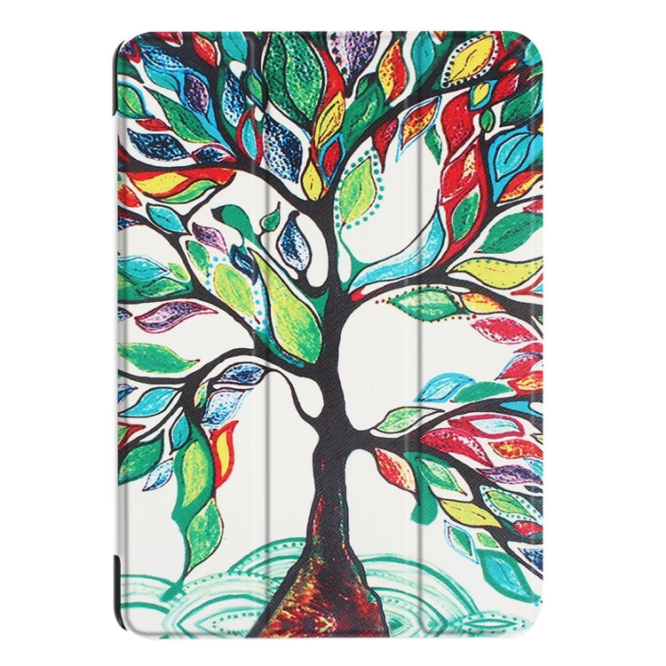 For iPad 9.7 (2018) & iPad 9.7 (2017) Cross Texture Painting  Pattern Horizontal Flip Leather Case with Three-folding Holder, IP7D1011A, IP7D1011B, IP7D1011C, IP7D1011D, IP7D1011E, IP7D1011F, IP7D1011G, IP7D1011H, IP7D1011J, IP7D1011K 🇨🇳