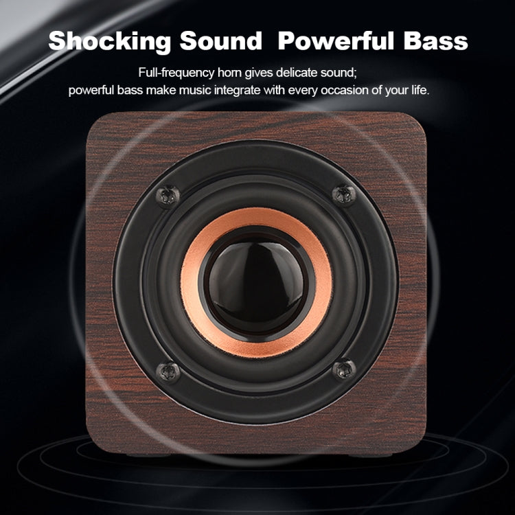 Q1 Wooden Mini Portable Mega Bass Wireless Bluetooth Speaker 🇨🇳