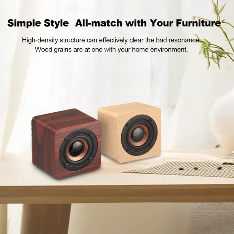 Q1 Wooden Mini Portable Mega Bass Wireless Bluetooth Speaker 🇨🇳