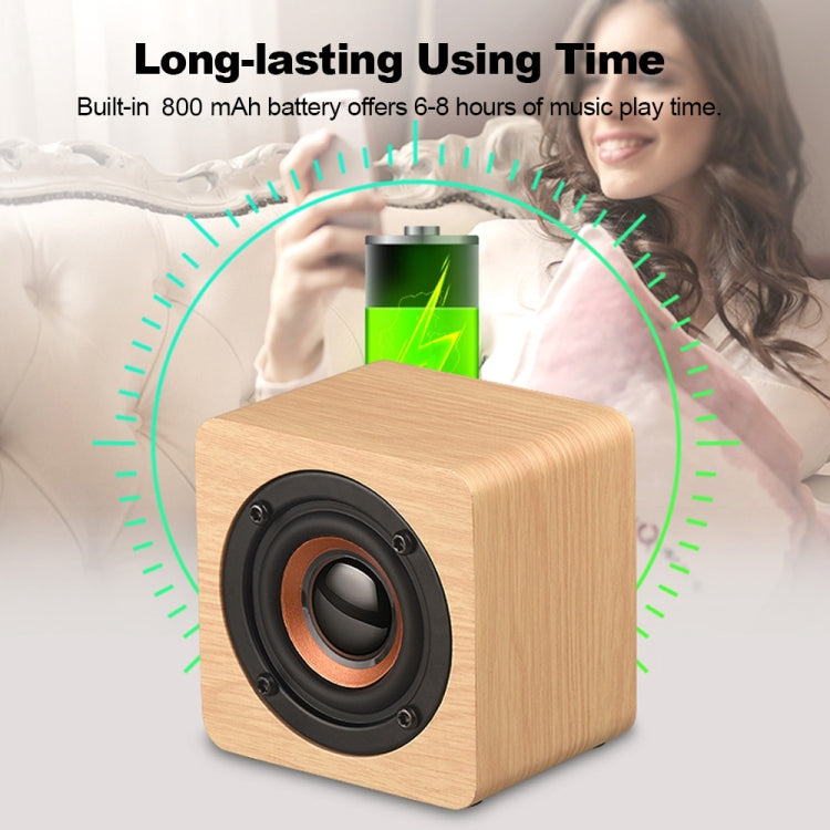 Q1 Wooden Mini Portable Mega Bass Wireless Bluetooth Speaker 🇨🇳