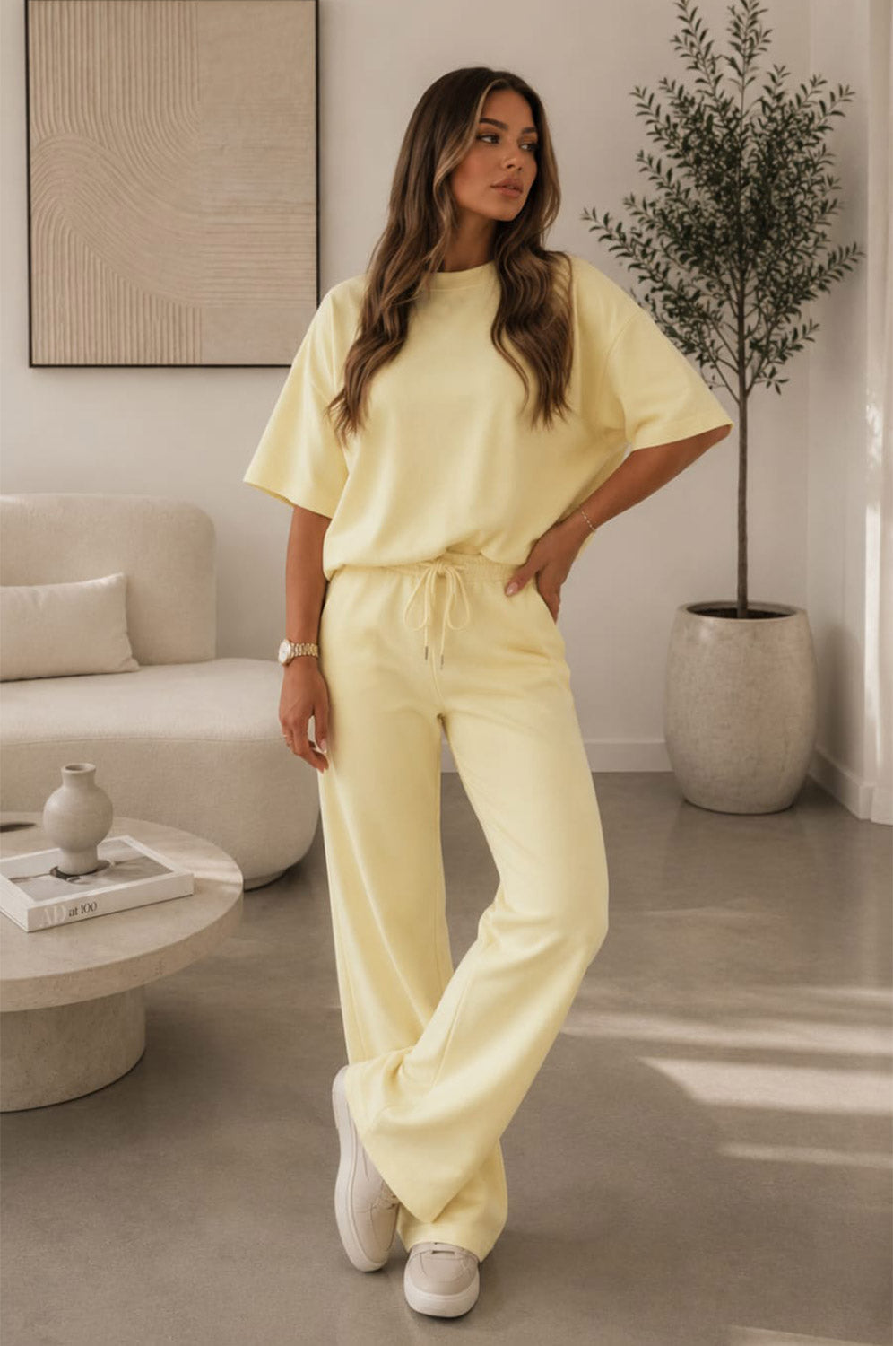 Balloon Sleeves Trouser Set 🇬🇧