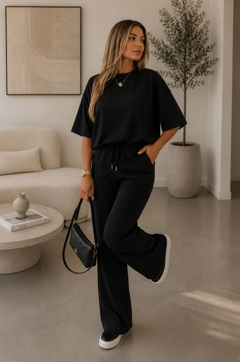 Balloon Sleeves Trouser Set 🇬🇧