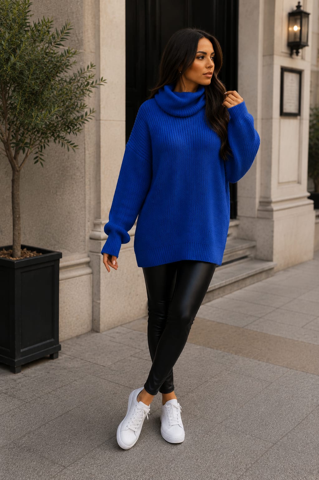Ladies Polo Knitted Florecent Jumper 🇬🇧