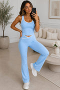 Piping Design Padded Contrast Gym Trouser Set 🇬🇧