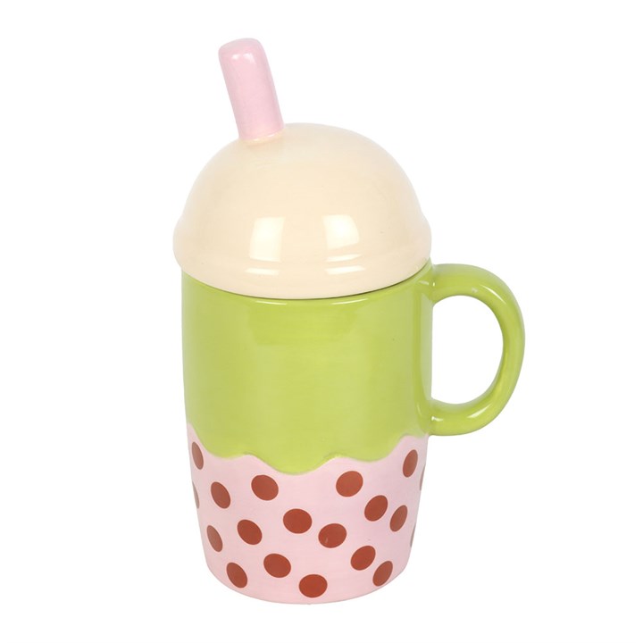 Kawaii Bubble Tea Lidded Mug 🇬🇧