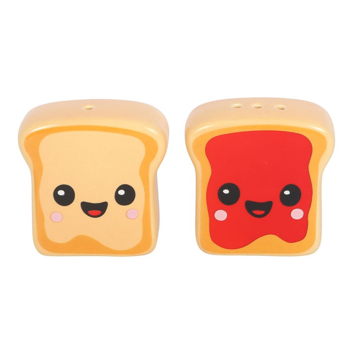 Kawaii Toast Salt and Pepper Shakers 🇬🇧