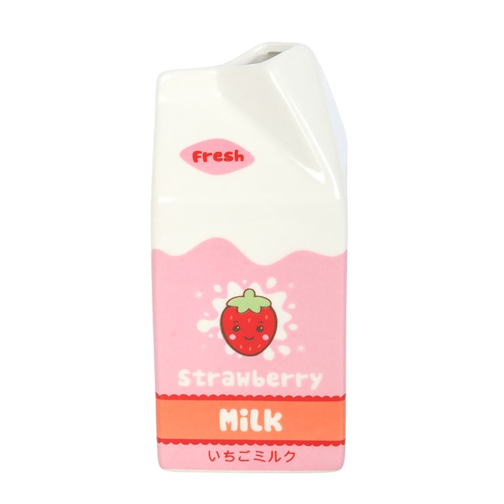 Strawberry Milk Carton Flower Vase 🇬🇧