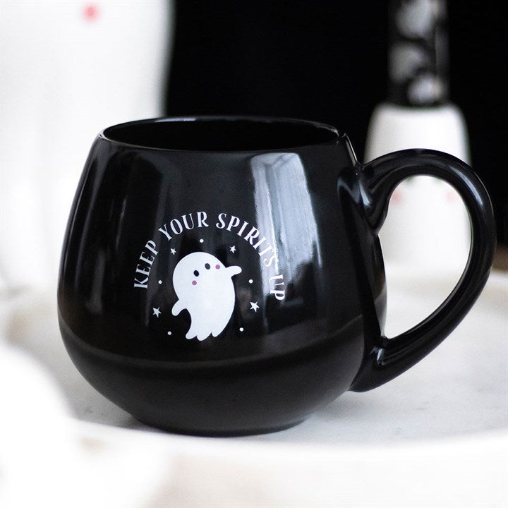 Keep Your Spirits Up Rounded Ghost Mug 🇬🇧