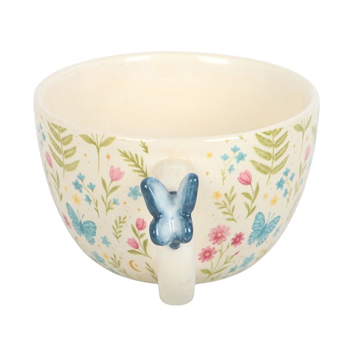 Luna Bloom Floral Print Mug with Butterfly 🇬🇧