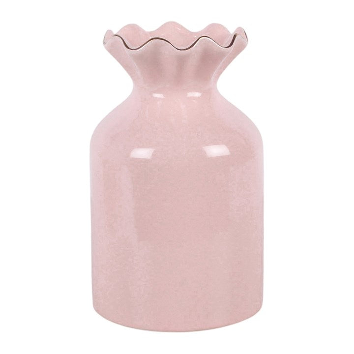 Pink Fluted Flower Vase 🇬🇧