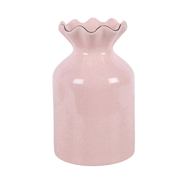 Pink Fluted Flower Vase 🇬🇧