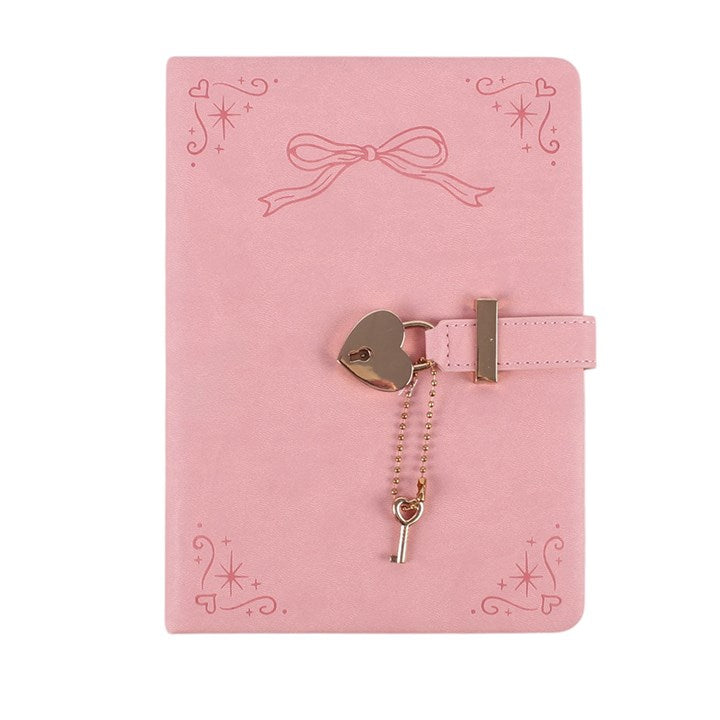 Pink Faux Leather A5 Diary with Lock 🇬🇧