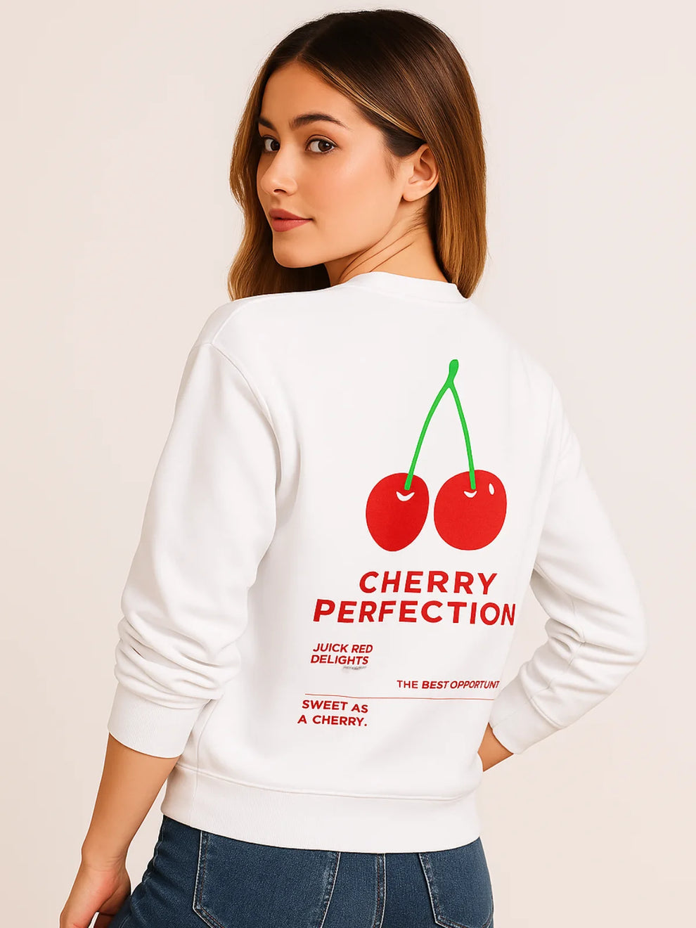 Ladies Cherry Perfection Sweatshirt 🇬🇧