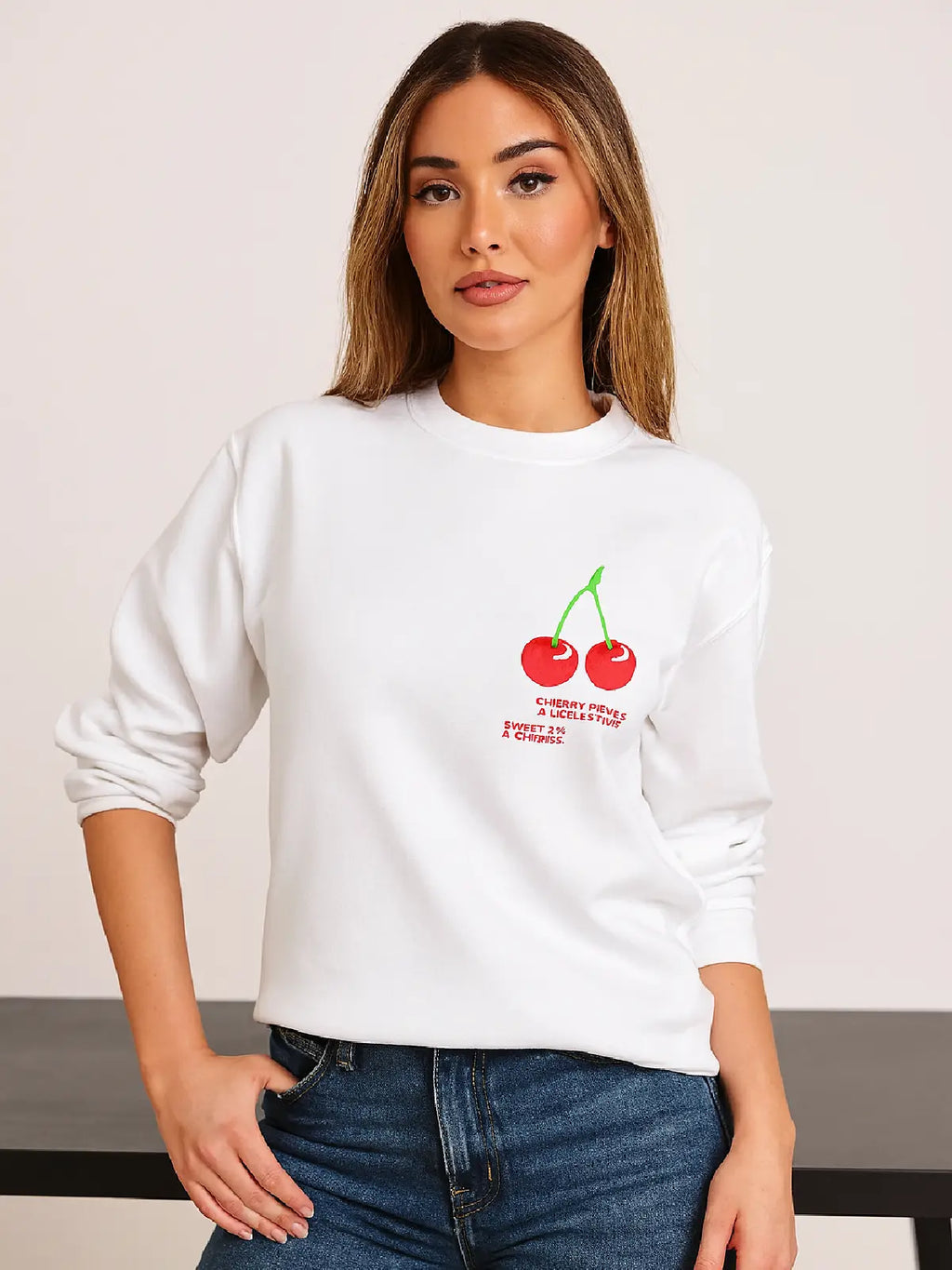 Ladies Cherry Perfection Sweatshirt 🇬🇧