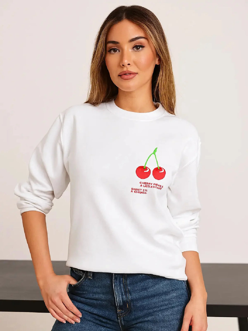 Ladies Cherry Perfection Sweatshirt 🇬🇧