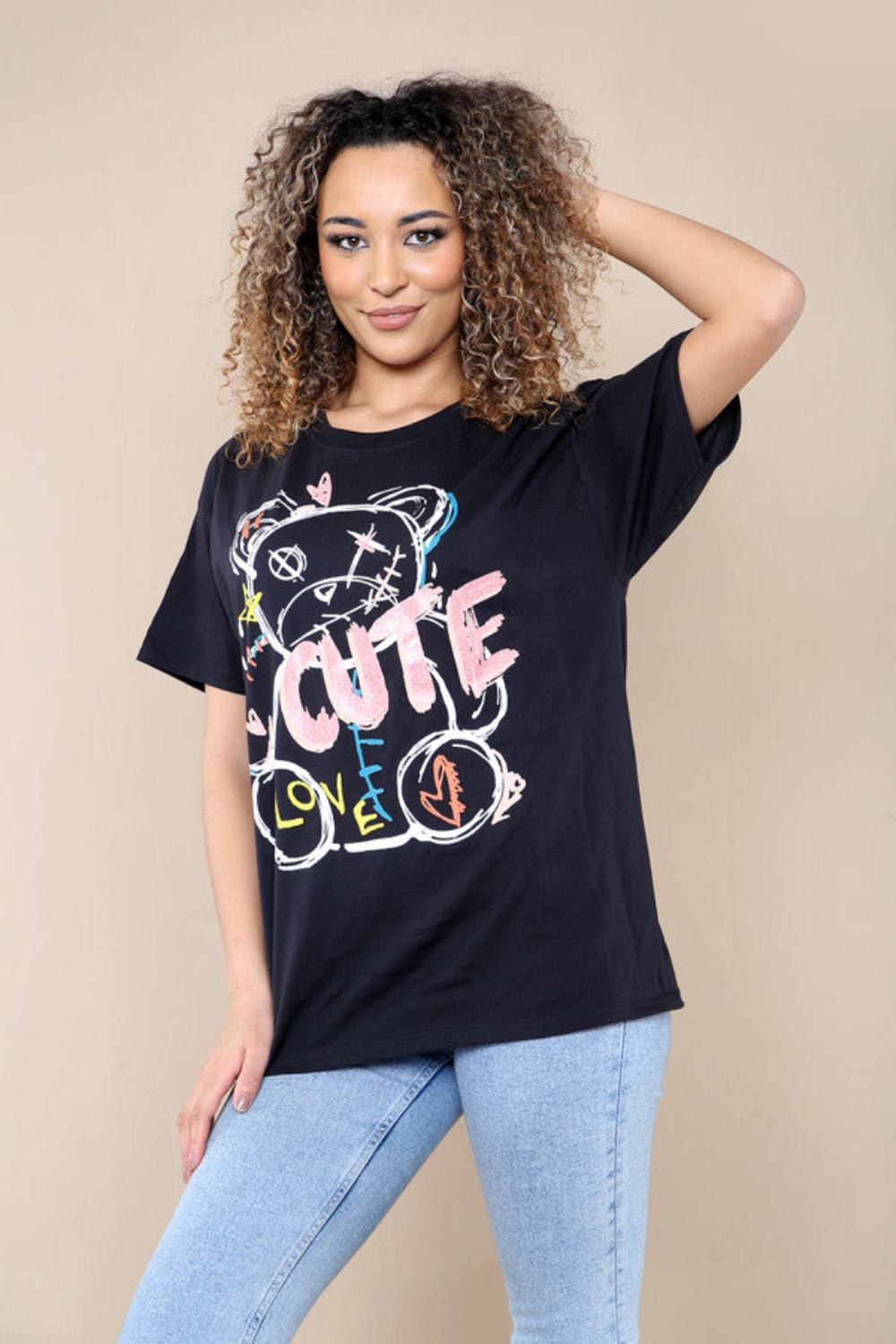Ladies Cute Printed Short Sleeves T Shirt Top 🇬🇧