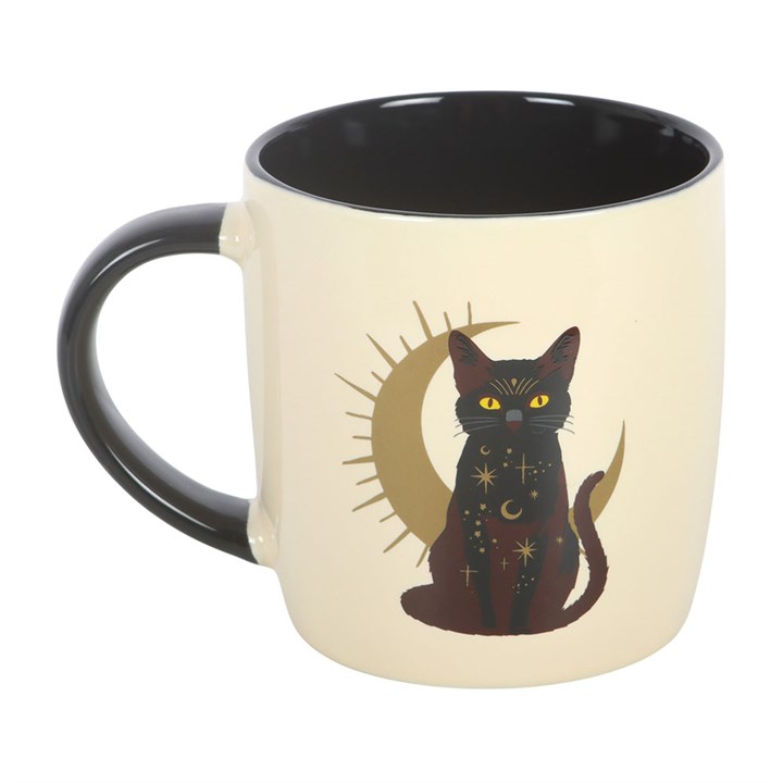 Sitting Magick Black Cat Mug 🇬🇧