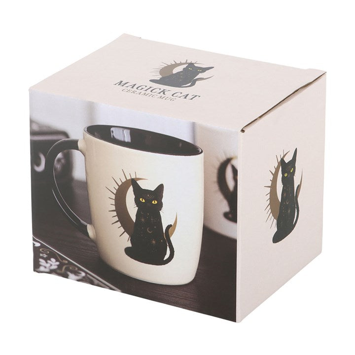 Sitting Magick Black Cat Mug 🇬🇧