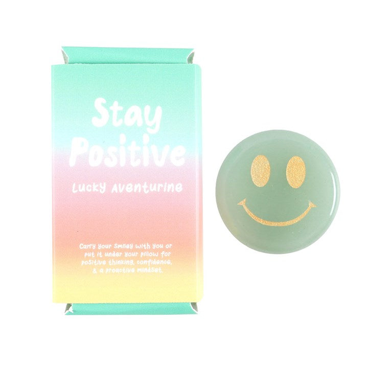 Stay Positive Aventurine Happy Face Crystal 🇬🇧