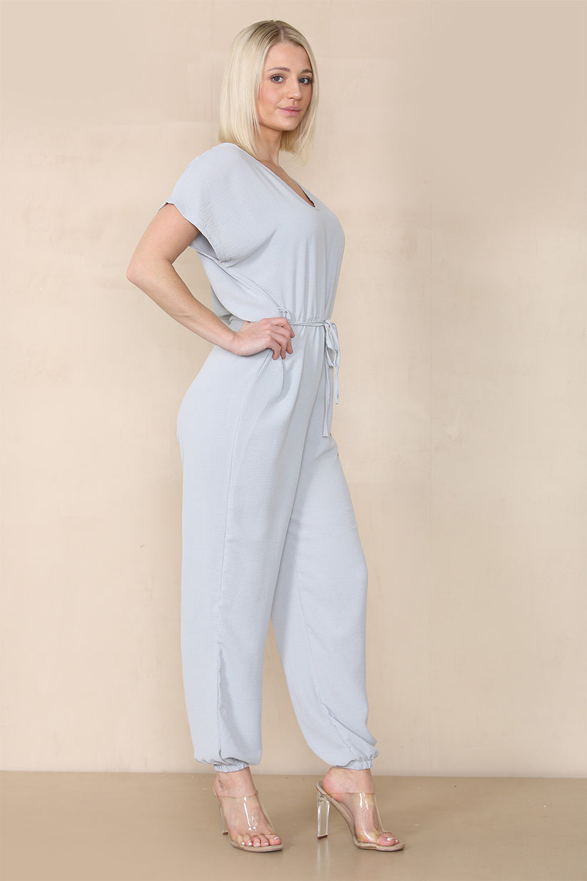 Tie Waist Stylish Harem Jumpsuit 🇬🇧