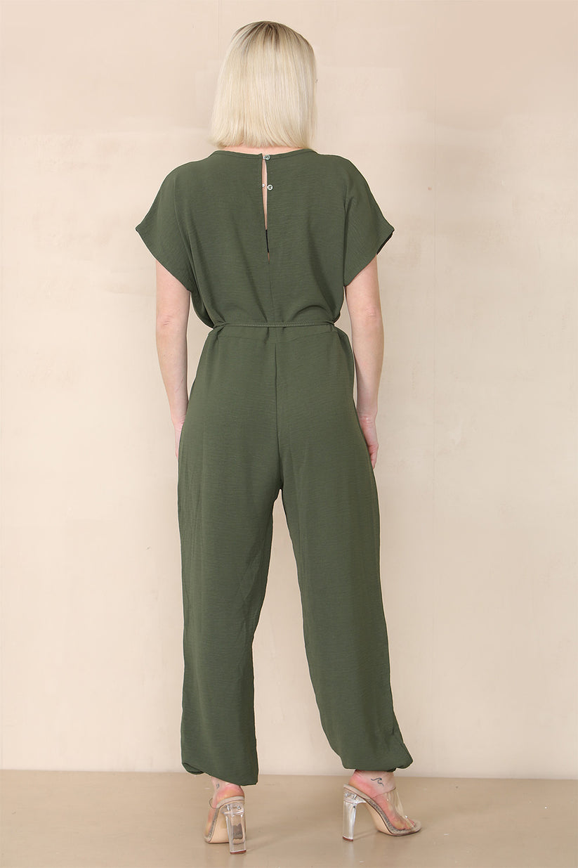 Tie Waist Stylish Harem Jumpsuit 🇬🇧