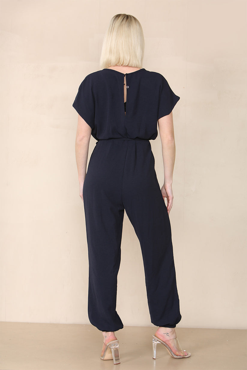 Tie Waist Stylish Harem Jumpsuit 🇬🇧