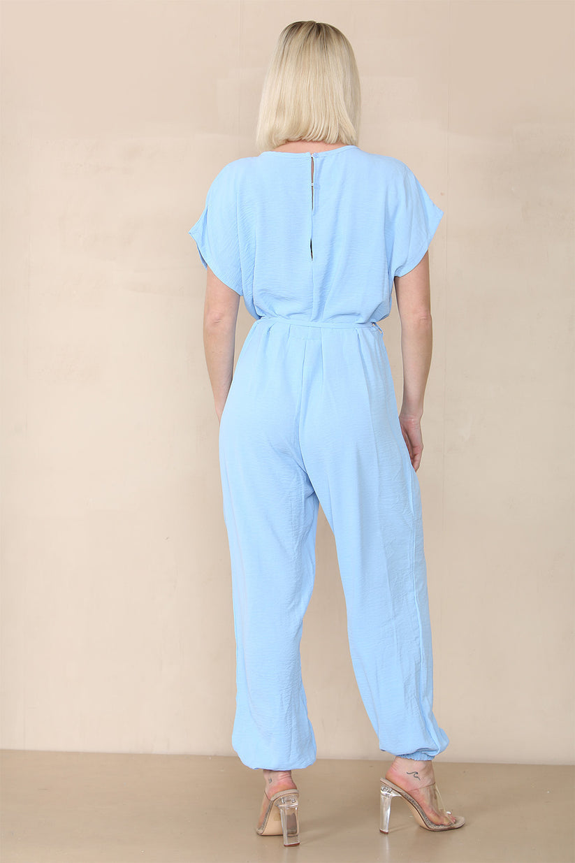 Tie Waist Stylish Harem Jumpsuit 🇬🇧
