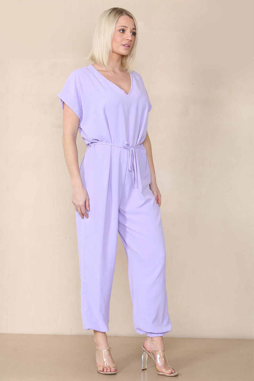 Tie Waist Stylish Harem Jumpsuit 🇬🇧