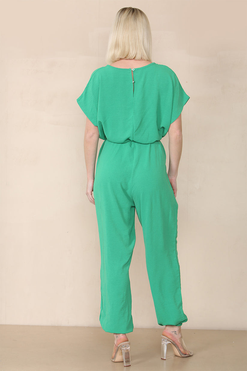 Tie Waist Stylish Harem Jumpsuit 🇬🇧