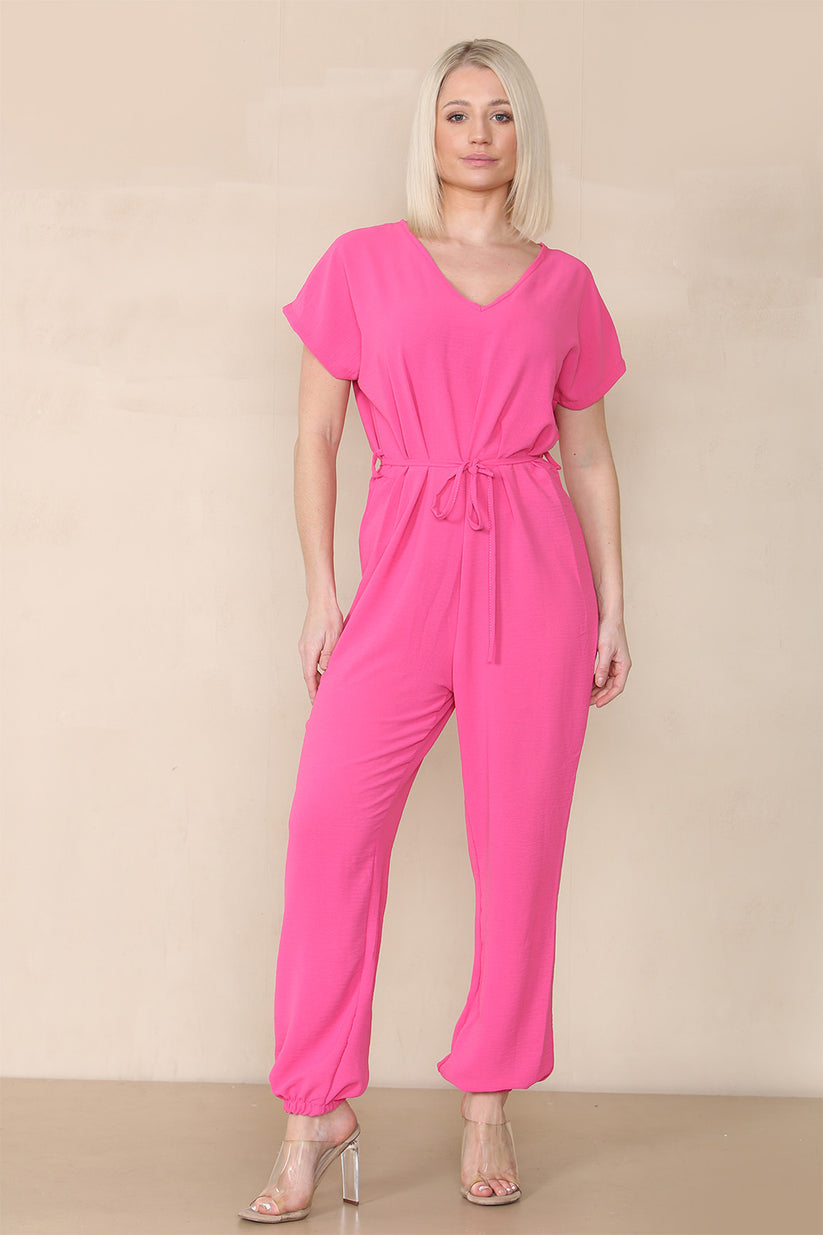Tie Waist Stylish Harem Jumpsuit 🇬🇧
