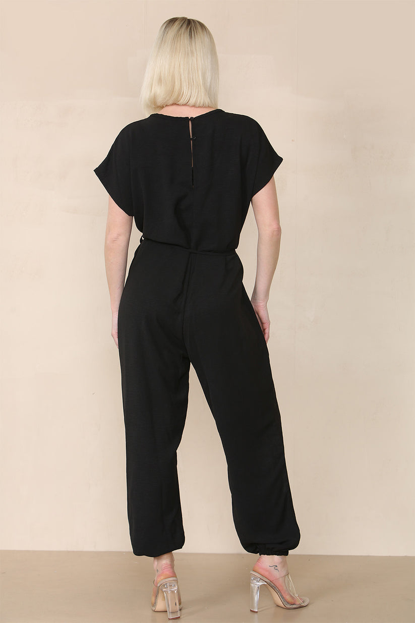 Tie Waist Stylish Harem Jumpsuit 🇬🇧