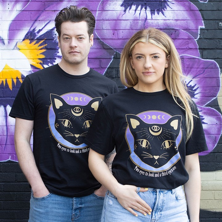 Mystic Mog Black Cat Unisex T-shirt Size XXL 🇬🇧