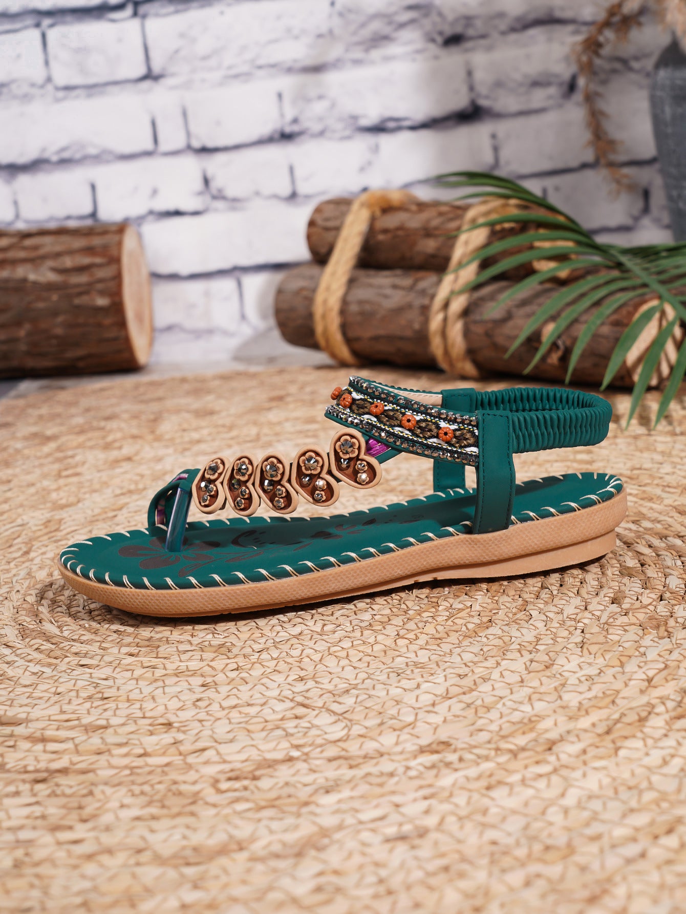Bohemian Daily Casual Summer Rhinestone Sandals 🇨🇳