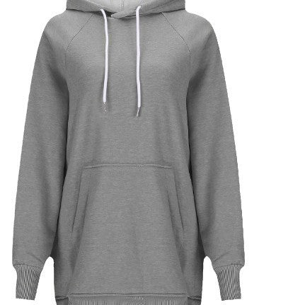 Women's Solid Color Hooded Split Shoulder Sleeve Sweater 🇨🇳