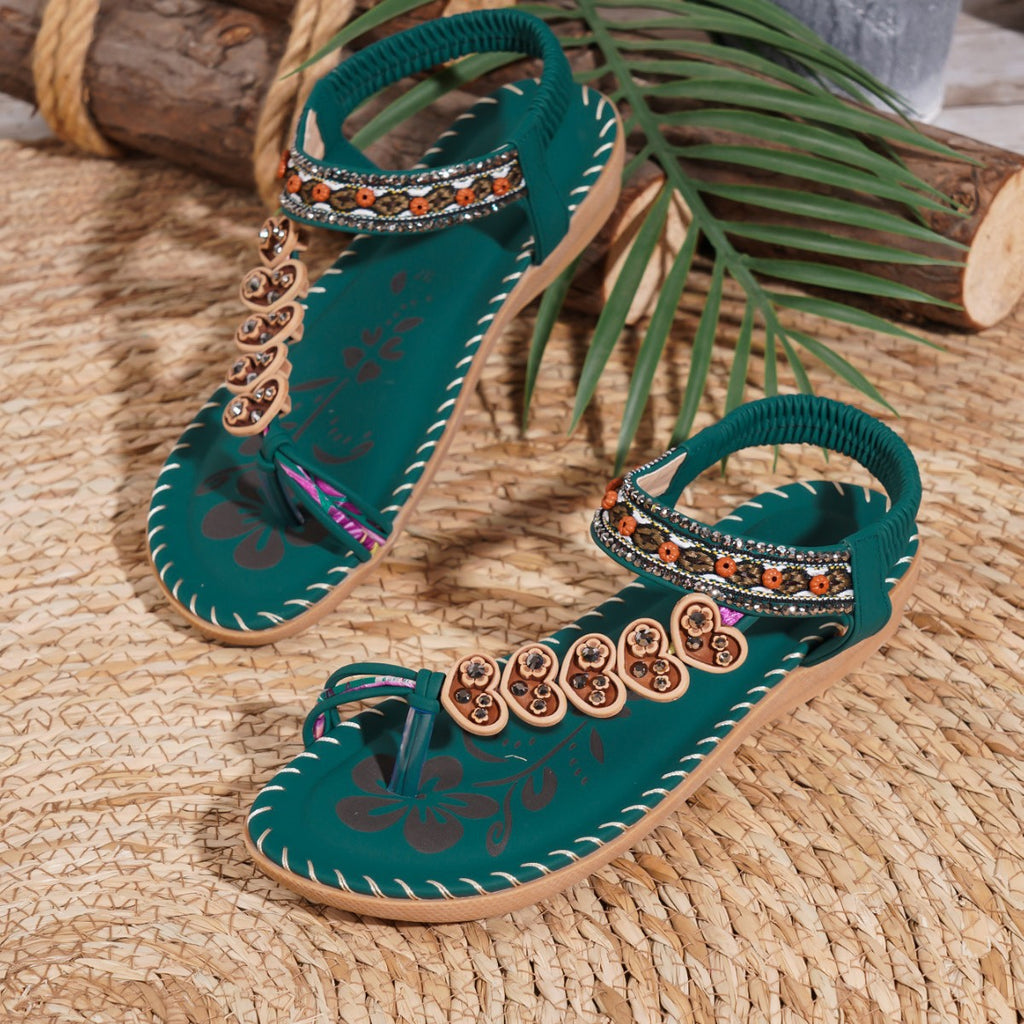Bohemian Daily Casual Summer Rhinestone Sandals 🇨🇳