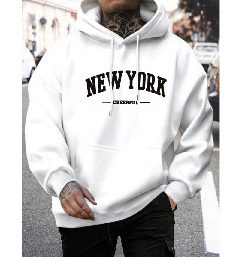 Men's Casual American-style Retro Loose Hooded Sweater 🇨🇳