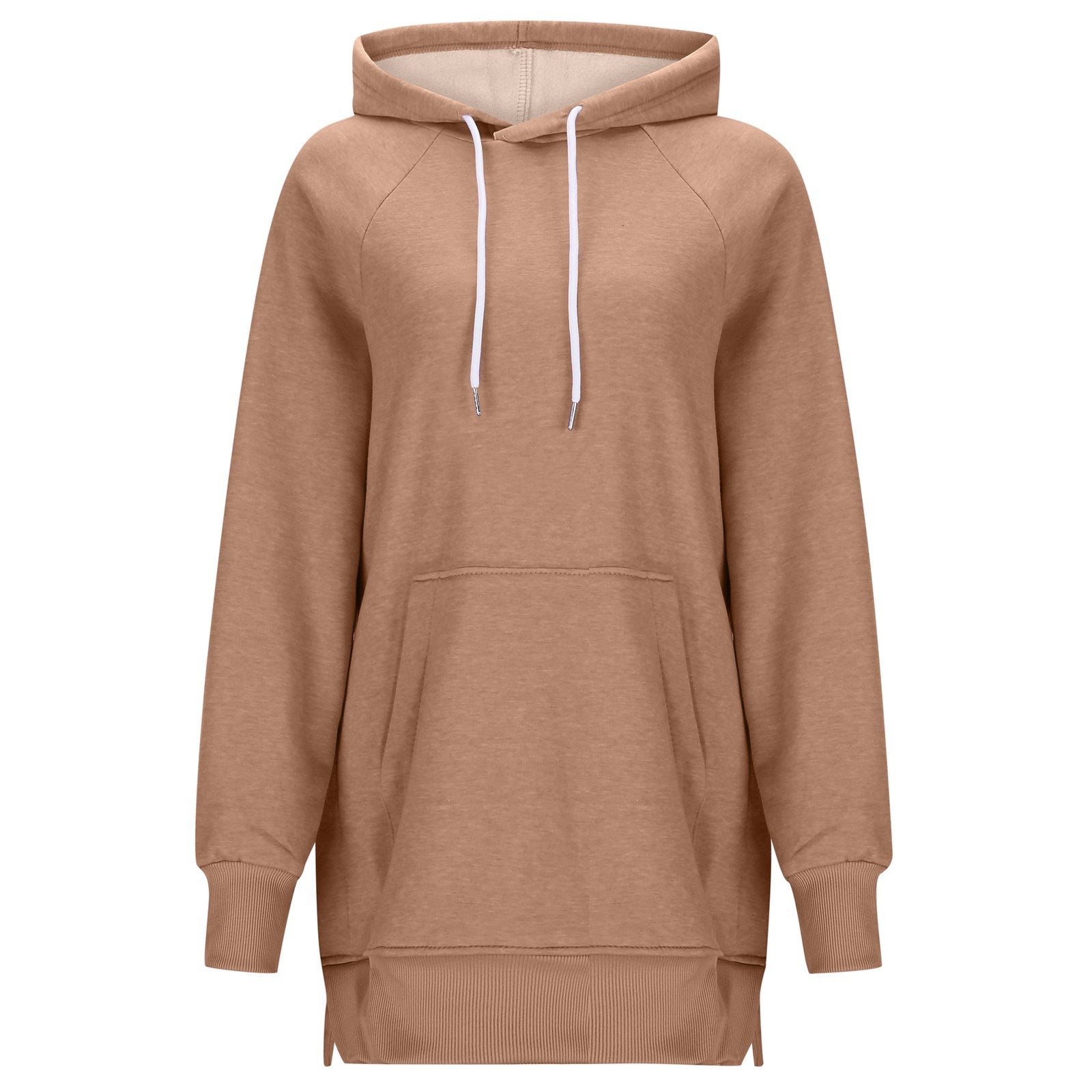 Women's Solid Color Hooded Split Shoulder Sleeve Sweater 🇨🇳