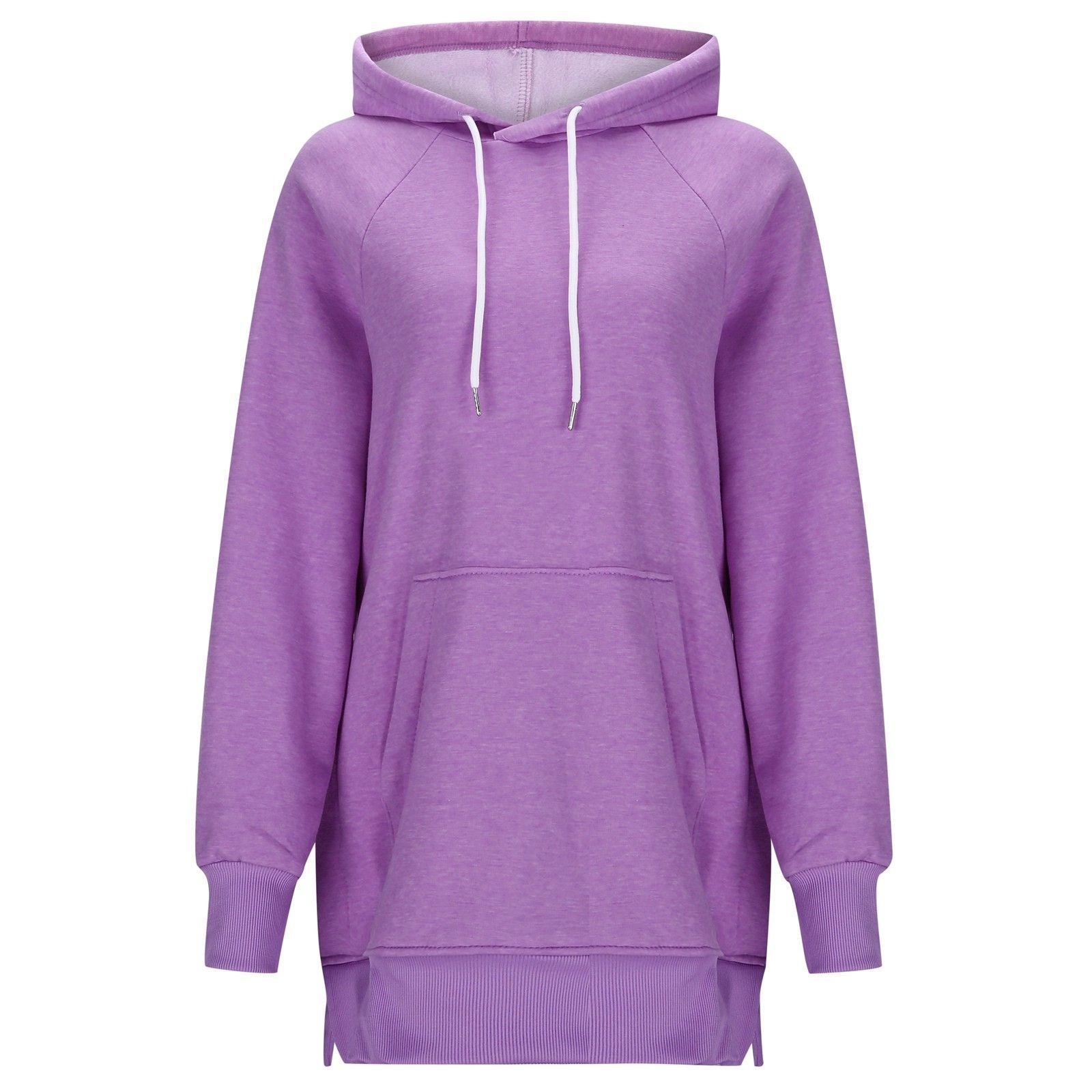 Women's Solid Color Hooded Split Shoulder Sleeve Sweater 🇨🇳