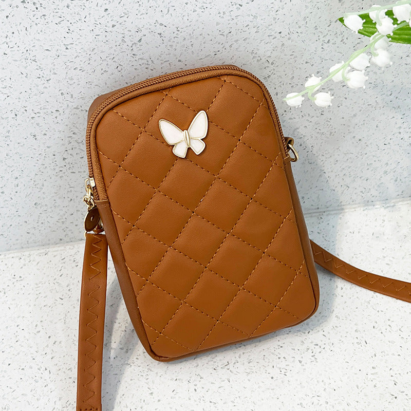 Embroidered Butterfly Rhombus Crossbody Bag 🇨🇳